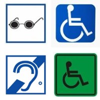 категории инвалидности: по слуху, зрению, ОДА