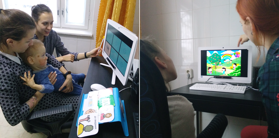 Система айтрекинг помогает детям из Омска учиться и общаться